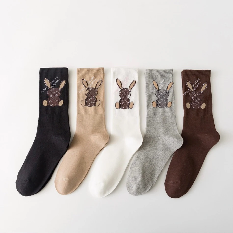 Tide Brand Cartoon RabbitDesign Chaussettes douces et cool