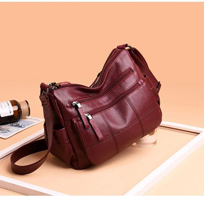 Women New Soft Leather Single Shoulder Messenger Bag