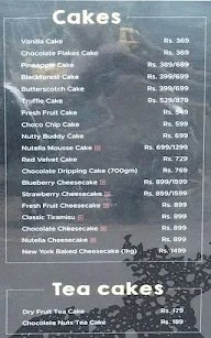 For God's Cake menu 2