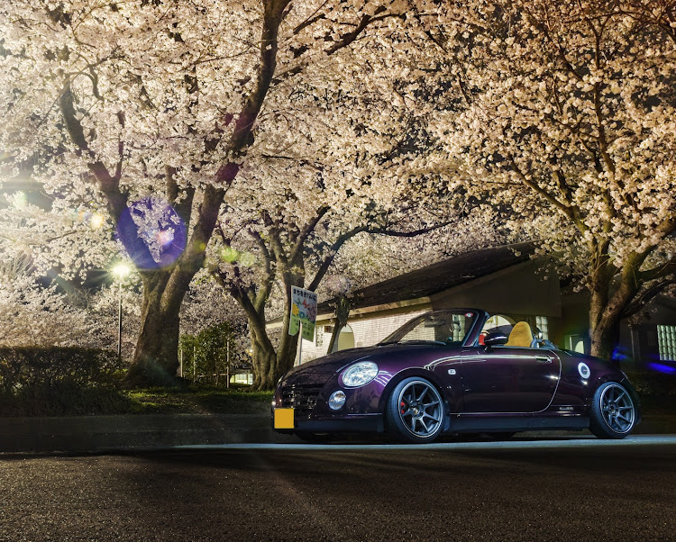 コペンの桜とコラボ🌸・桜・桜とコラボ・人の家の駐車場(笑)・ピックアップありがとうございましたに関するカスタム事例の投稿画像7枚目