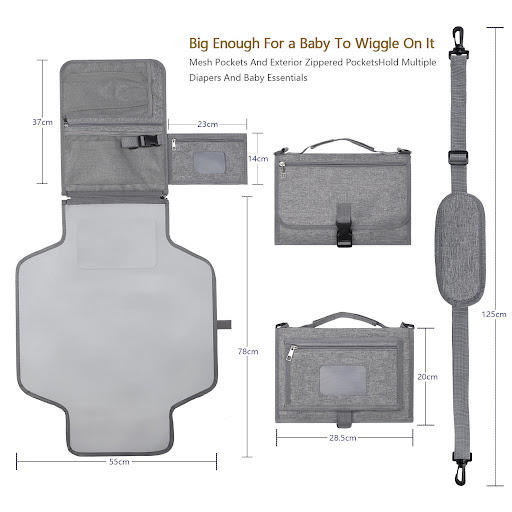 Title 3, Folding Waterproof Portable Baby Diaper Pad. Ke...