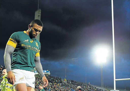 DEVASTATED: Springbok Bryan Habana looking shattered at the end of the Test match against Italy played at Stadio Olimpico last month Picture: GETTY IMAGES