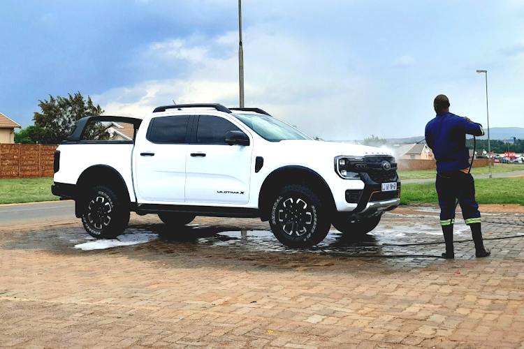 Our Ford Ranger Wildtrak X gets the urban treatment of a car wash during the previous holiday season. It was hardly used for long-trips.