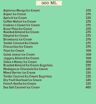 NIC ICE Creams menu 1