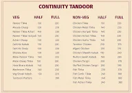 Continuity Tandoor menu 3