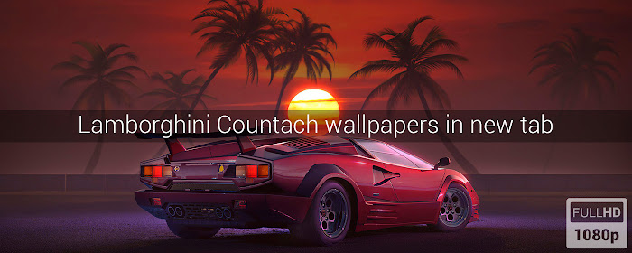 Lamborghini Countach Wallpapers New Tab marquee promo image