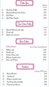 Bonnie's Bakery menu 7