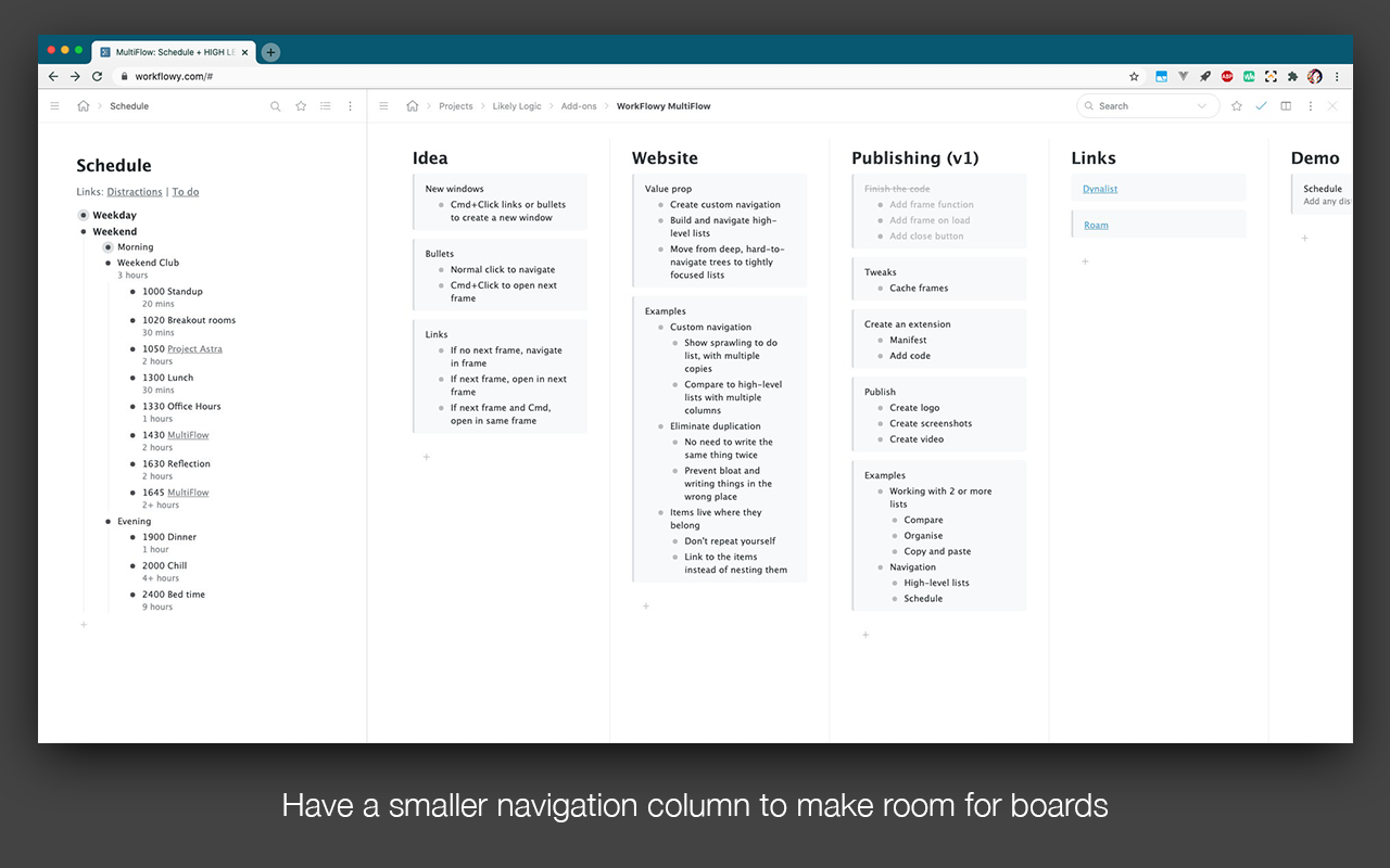 WorkFlowy MultiFlow Preview image 6