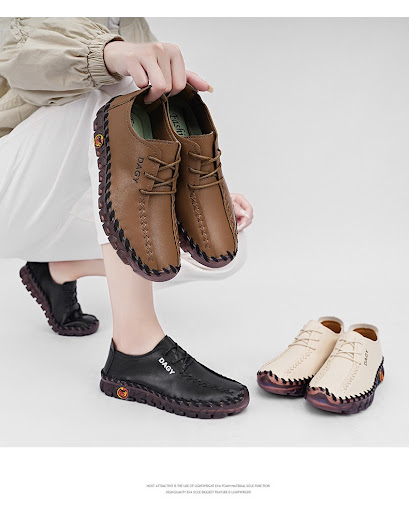 Title 11, Beef Tendon Soft Bottom Flat Casual Shoes, Expe...