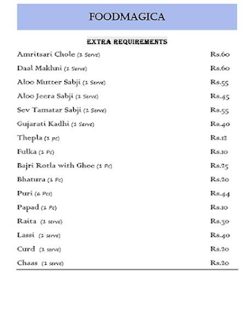 Foodmagica menu 