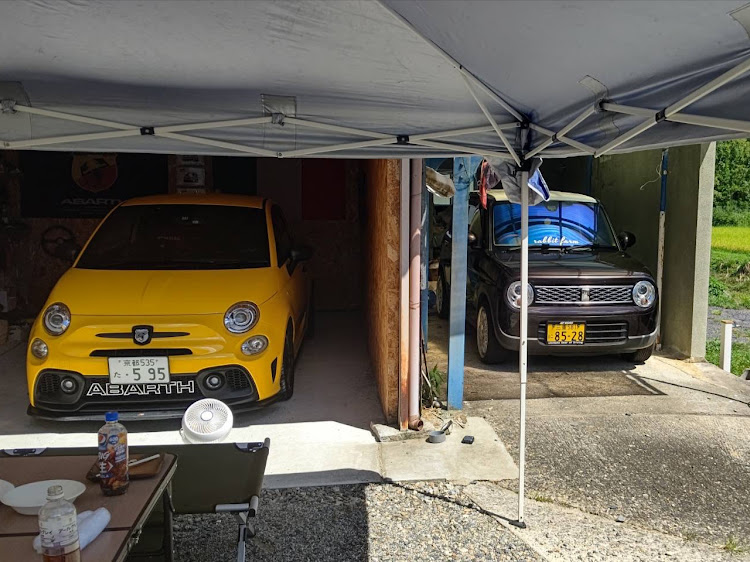 アルトラパンの高山ダム・逆光ショット・夏の思い出・ラパン・スーパーカーフェス2023に関するカスタム事例の投稿画像3枚目