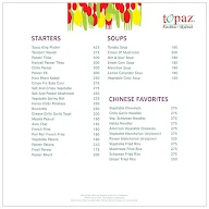 Topaz Restaurant - FineDine & Skydeck menu 2