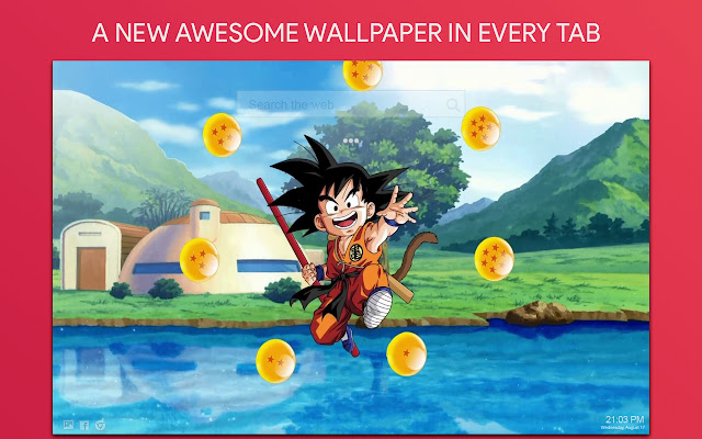 Goku Live Wallpaper HD Custom New Tab