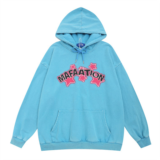 Title 10, Mens Five-Pointed Star Printed Hoodie. Comfort...