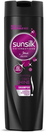 Sunsilk, Stunning Black Shine Shampoo - 80 ml