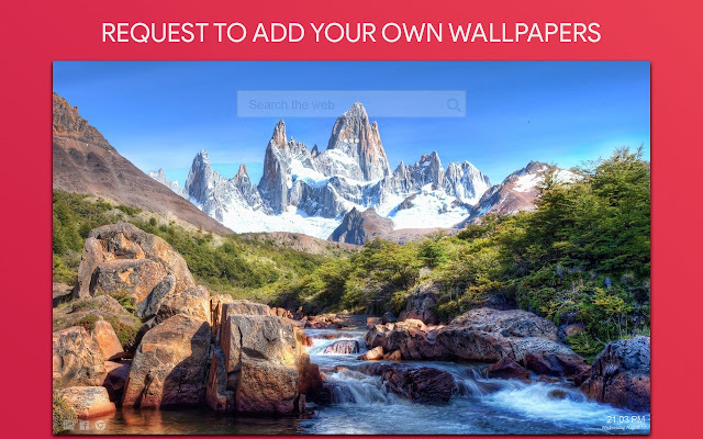 Mountain Wallpaper HD Custom New Tab