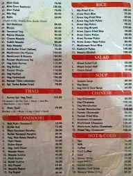 Sunny Restaurant menu 2