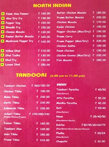 The Kandyan menu 