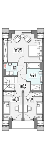 Diana 2 S segment środkowy - Rzut poddasza