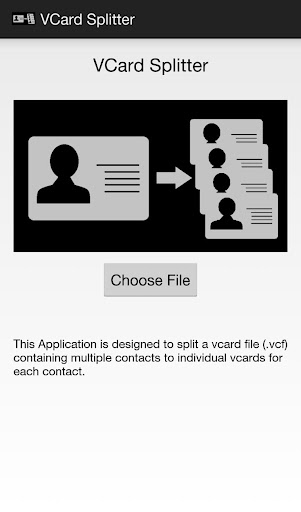 Vcard vcf Splitter