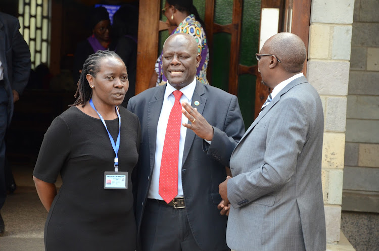 UoN head of anatomy registry Pamela Rogena, registry planning Bernard Njuguna and registry medical school Peter Gathuka