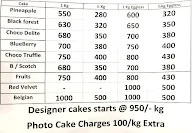 Mister Gulati Bakers menu 1