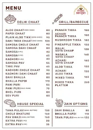 Chaat Aangan menu 1