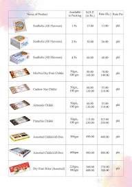 Heera Sweets menu 1