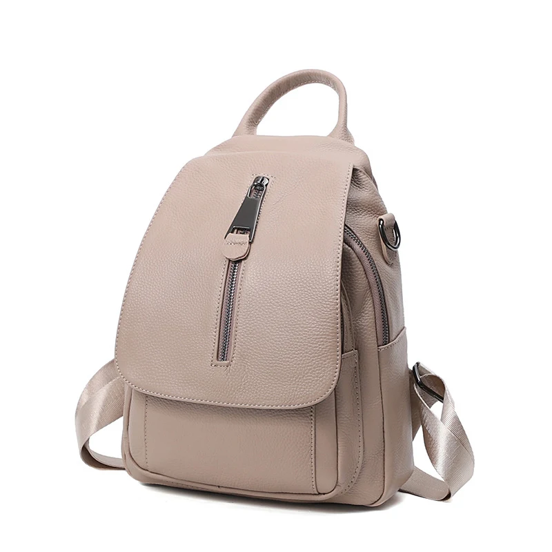 Ladies Anti-theft Multi-compartment Leather Backpack. Secure and stylish, perfect for travel and everyday use. Protect y