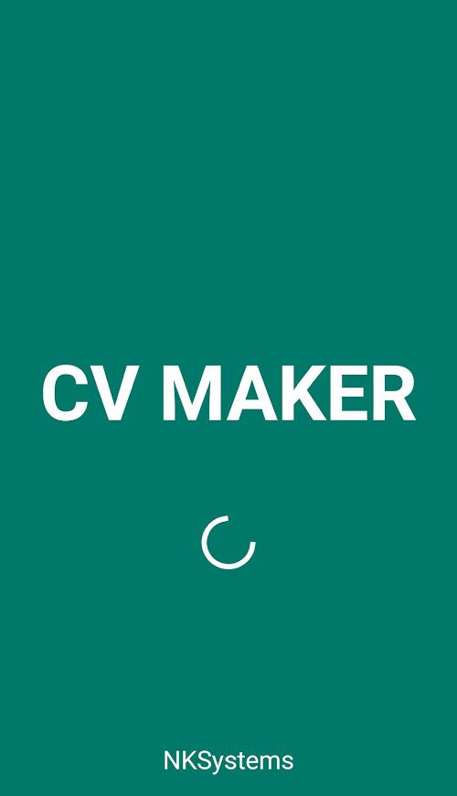 Android application CV Maker screenshort