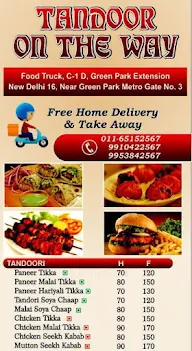 Tandoor On The Way menu 2