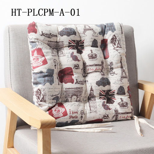 Title 7, Custom Square Seat Cushion woven from Cotton Li...