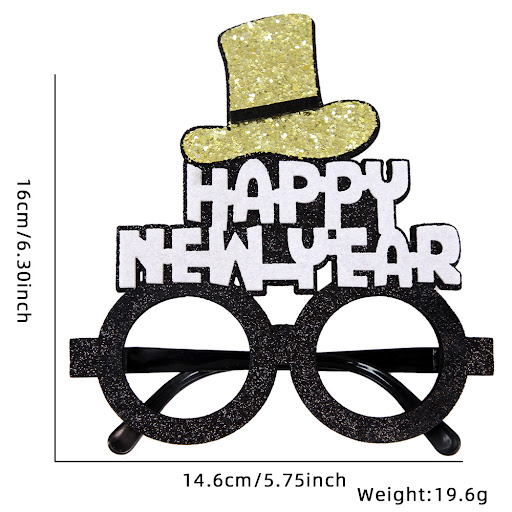 Title 13, 2024 New Year Party Funny Holiday Decorative Gl...