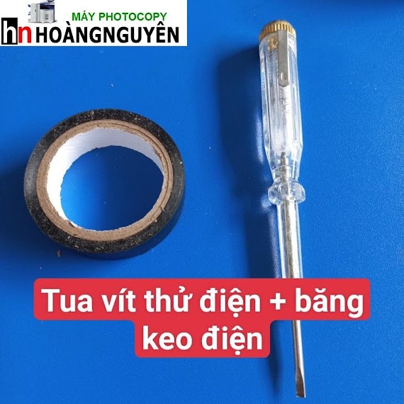 ️ Combo Tua Vít Thử Điện Và Băng Keo Điện Nano 01 Đen Nhỏ 10Mm*5M ️