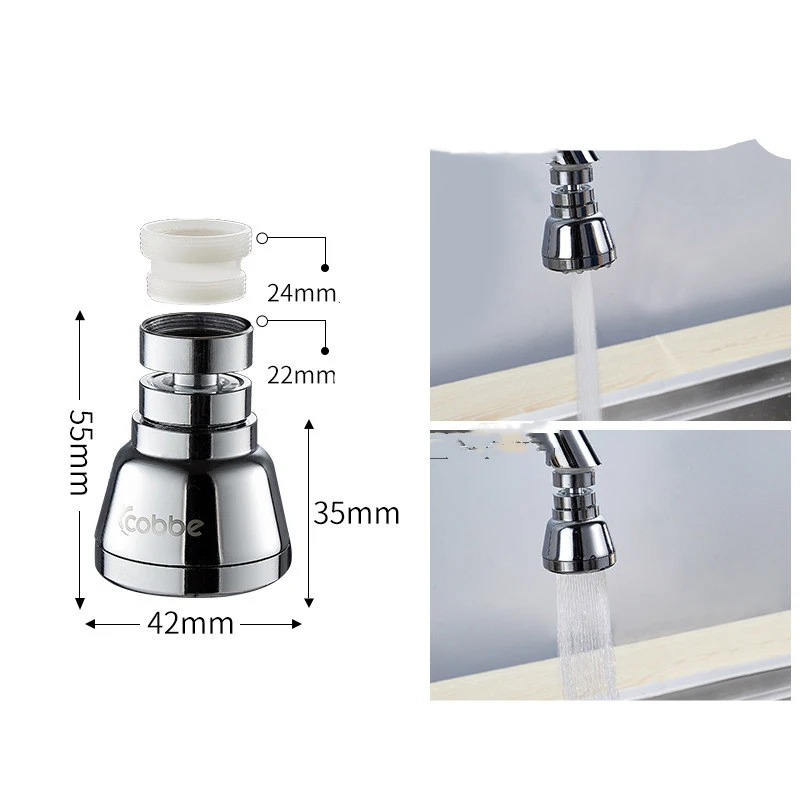 Title 6, Rotatable sink faucet for enhanced kitchen conv...