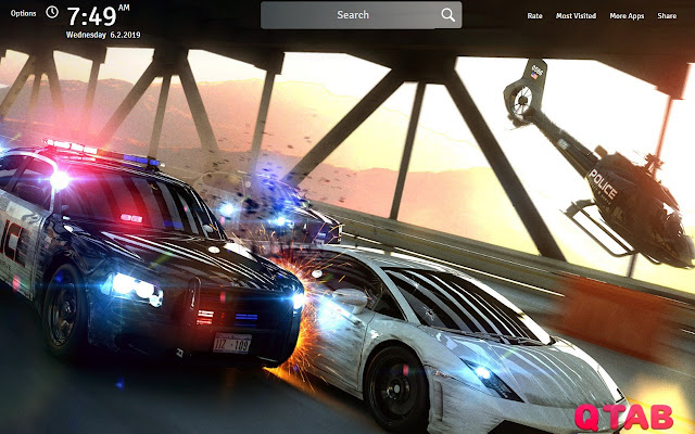 NFS Most Wanted Wallpapers FullHD New Tab