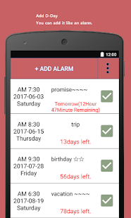 Date Alarm (D-DAY) 1.13 APK + Mod (Uang yang tidak terbatas) untuk android