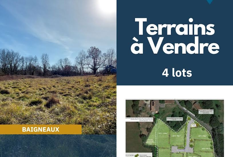  Vente Terrain à bâtir - à Baigneaux (33760) 