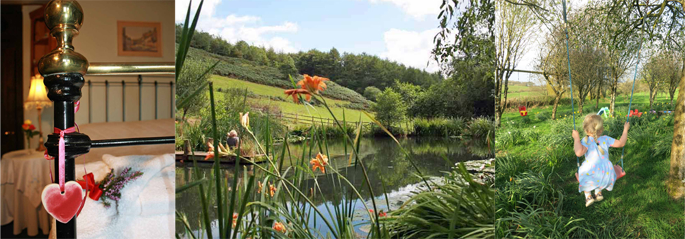 Beautiful countryside and light, airy rooms to be enjoyed at Huxtable Farm. 