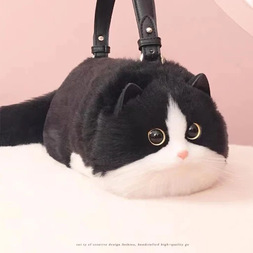 Cat bag, Messenger Bag, versatile small and cute, fashionable bag Women's Cross bag autumn and winter high-level design
