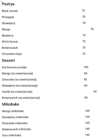 Cakes & Tales menu 2