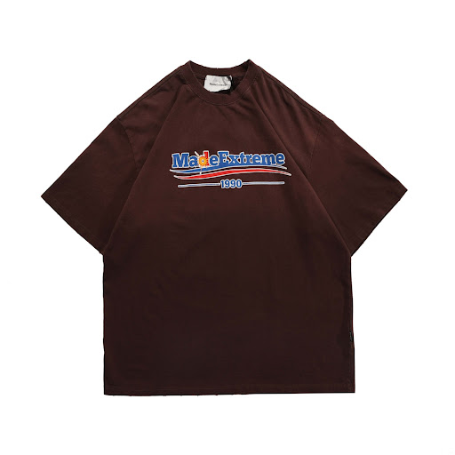 Title 3, Washed Distressed Short-sleeve Foam Print T-shirt