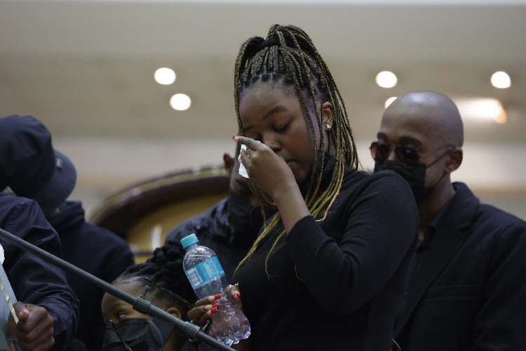 Khanyisile Koboka, daughter of Dr George Koboka who was shot dead in his surgery in Diepkloof. The community paid tribute to him as a humble people's person during his memorial service in Soweto.