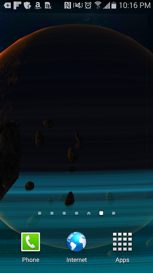   3D Asteroid World Parallax LWP: captura de tela 