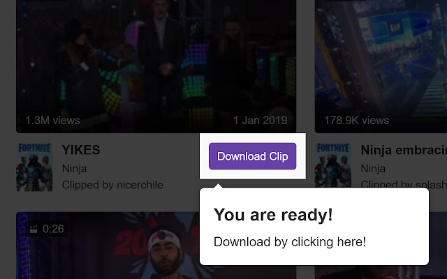 Twitch Clip Downloader 2020 chrome extension