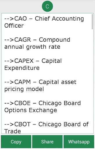 Business Finance Abbreviation