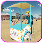 Cover Image of Download Beach Ice Cream Man Free Delivery Simulator Games 4 APK