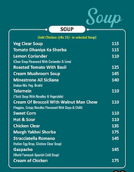 Cinema Cafe menu 1