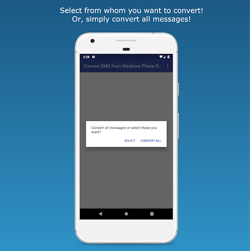 Screenshot Convert SMS from Windows Phone