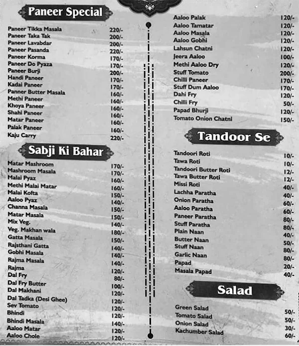 Dhaba King menu 